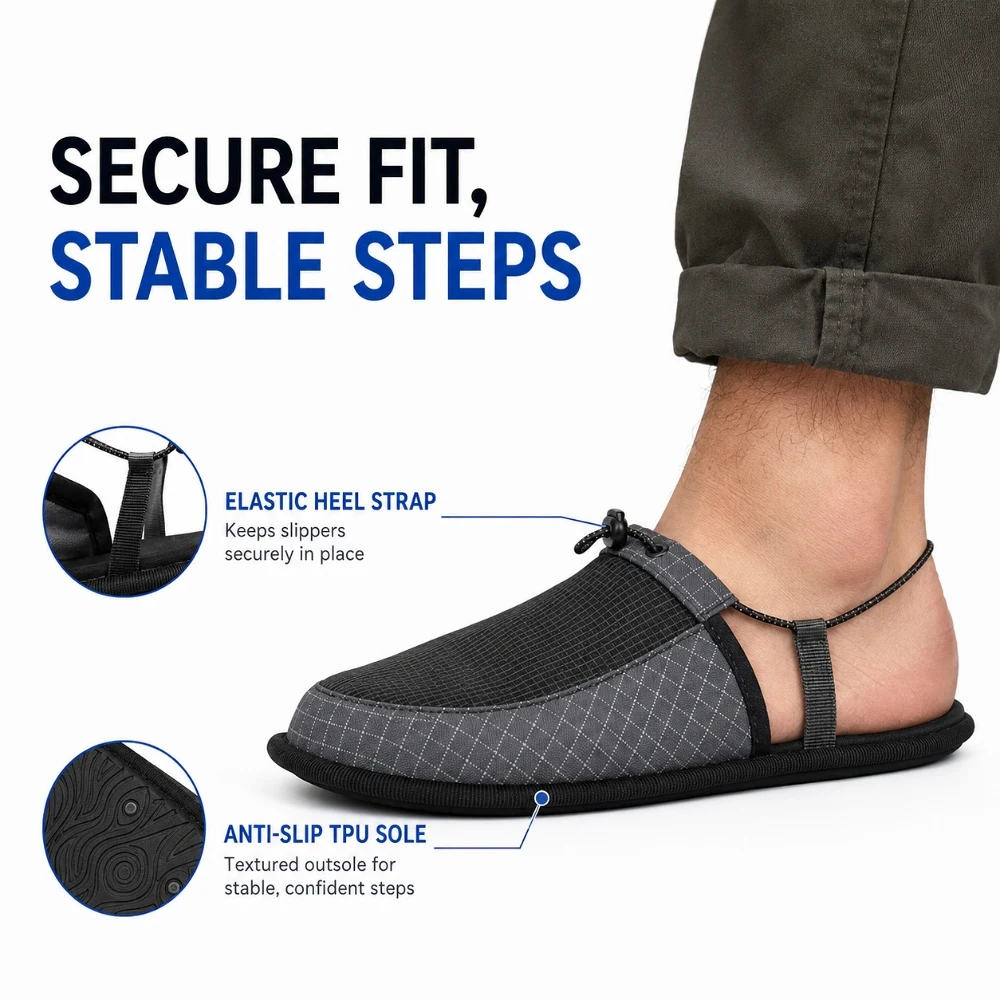 Outdoor Camping Slippers - Портативные складные дорожные тапочки унисекс, противоскользящие,