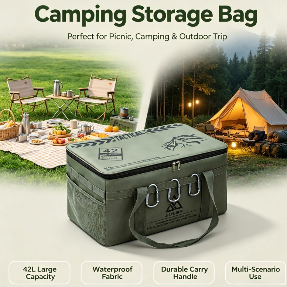 Outdoor Camping World - Складной портативный контейнер для хранения посуды