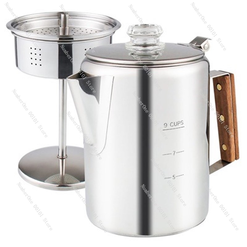 Camp Percolator Coffee - Кофеварка-перколятор для кемпинга, кофейник из нержавеющей