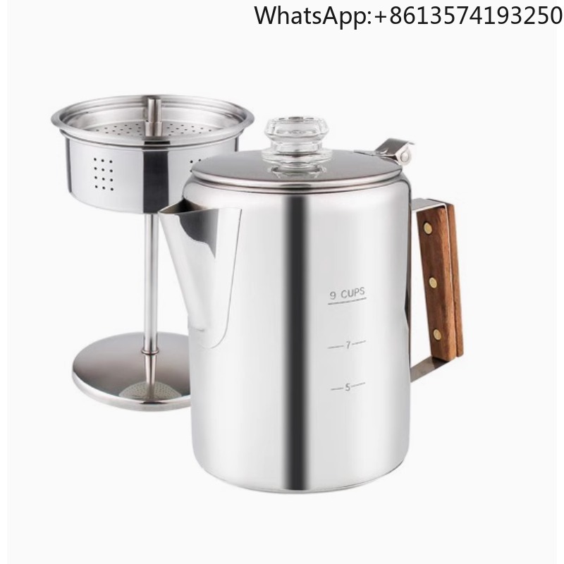 Camp Percolator Coffee - Кофеварка-перколятор для кемпинга, кофейник из нержавеющей