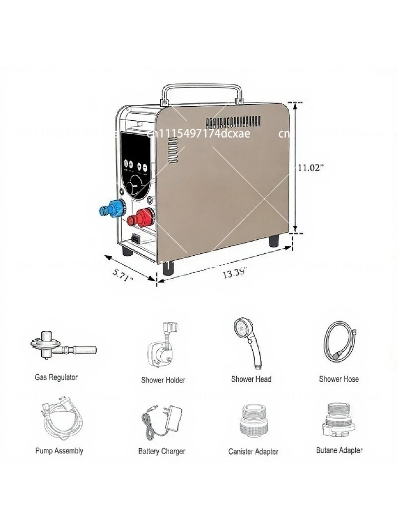Портативный газовый водонагрев – обзор и цена Outdoor Camping Water Heater