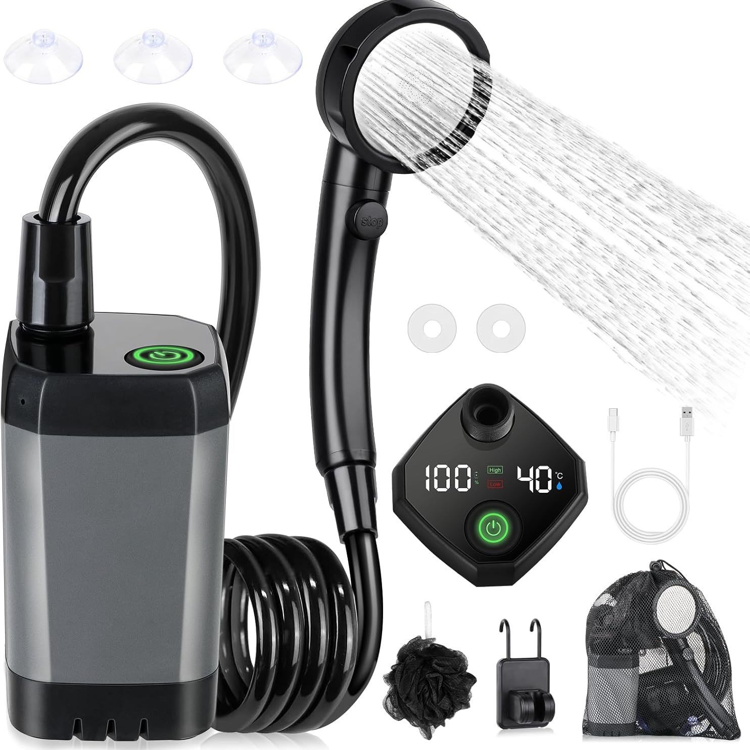 Портативный электрический душ  – обзор и цена Outdoor Camping Showers