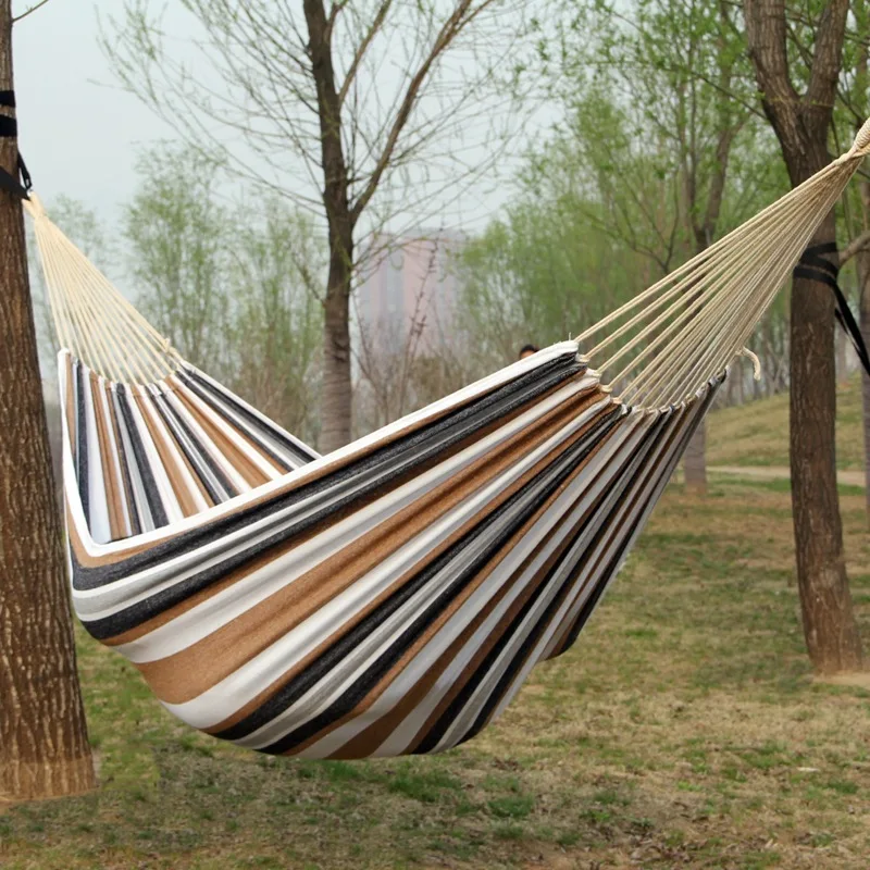 Холщовый гамак без деревянных  – обзор и цена Outdoor Indoor Camping
