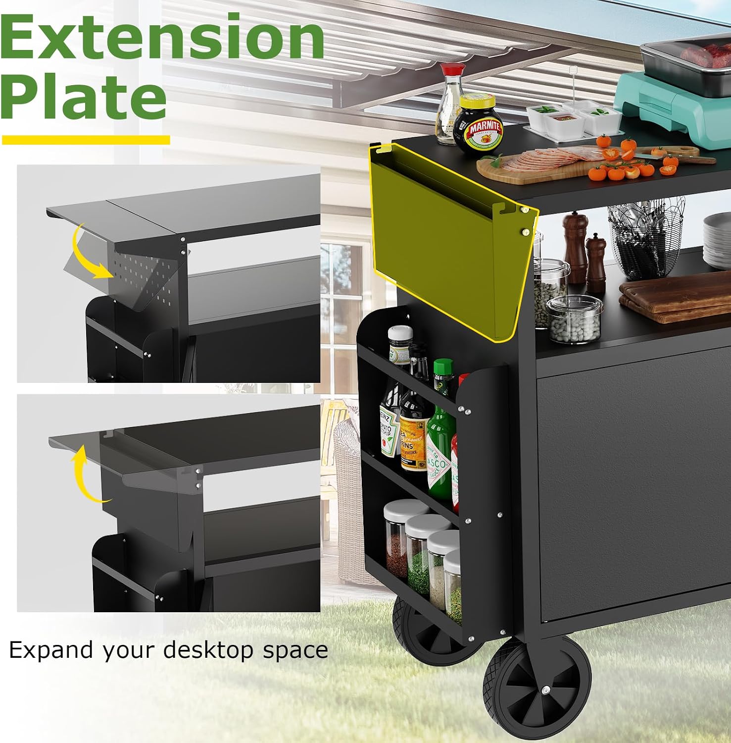Уличный стол-тележка для гриля – обзор и цена Outdoor Camping Kitchen