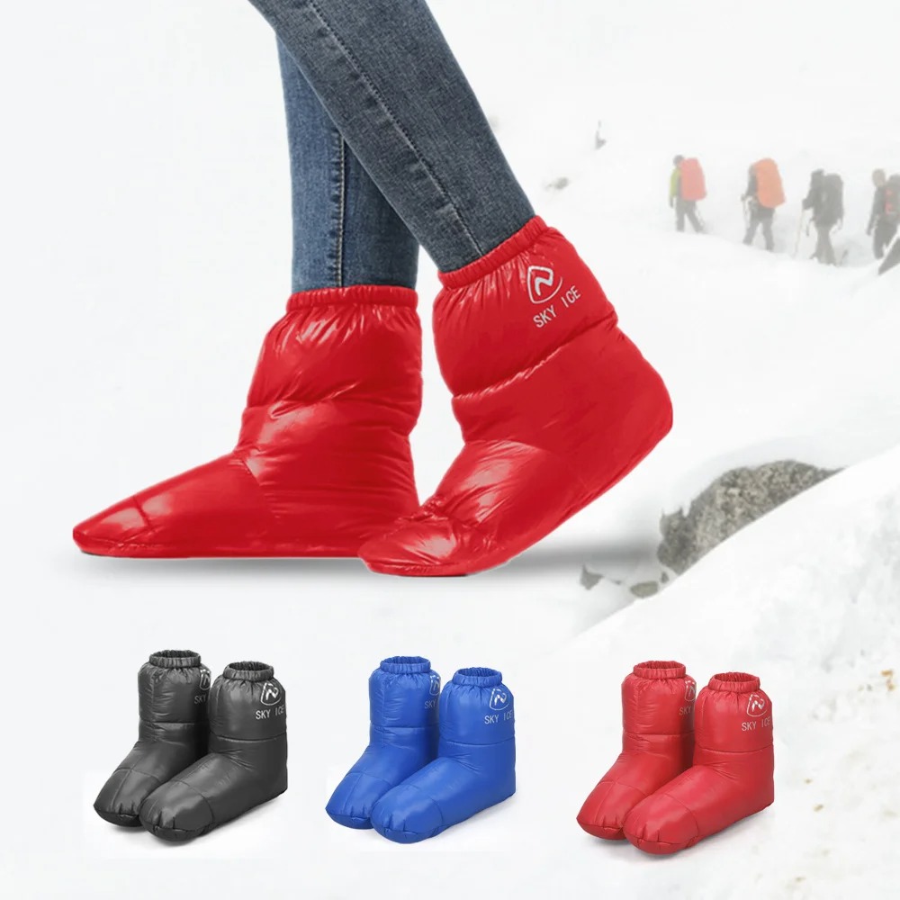 Зимние термопуховые походные с – обзор и цена Outdoor Camping Slippers