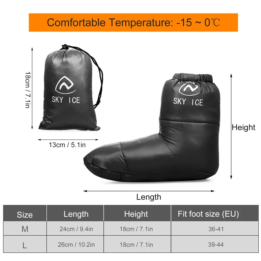 Зимние термопуховые походные с – обзор и цена Outdoor Camping Slippers