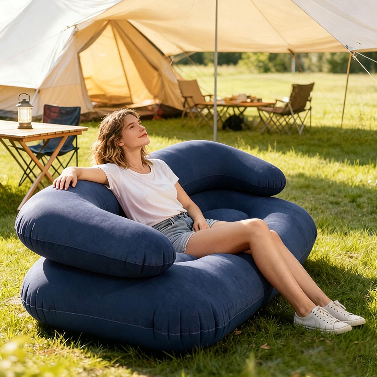 Надувной двухместный диван-кро – обзор и цена Outdoor Indoor Camping