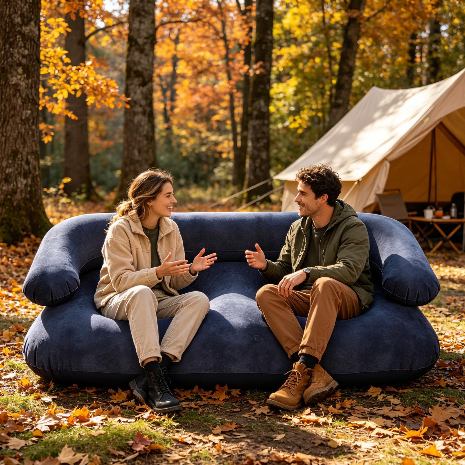 Надувной двухместный диван-кро – обзор и цена Outdoor Indoor Camping