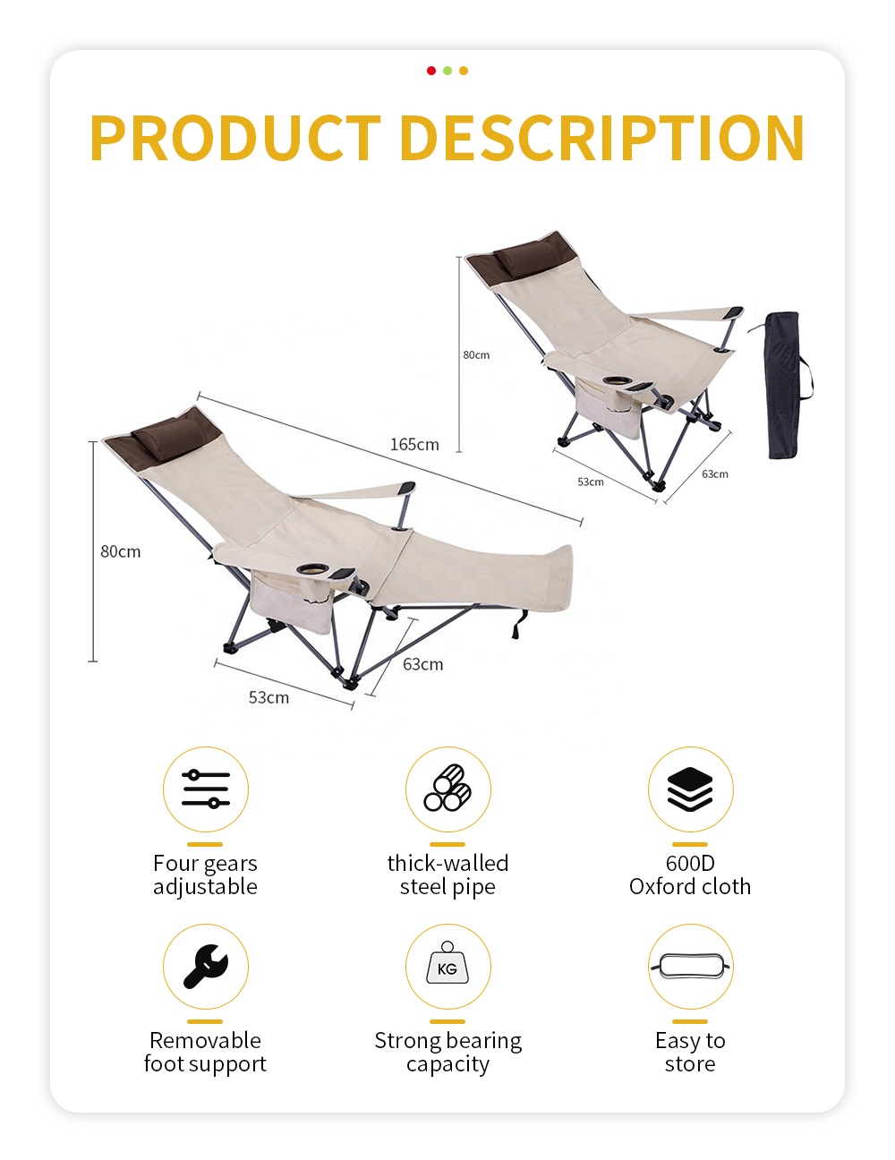 Портативное складное кресло-ше – обзор и цена Outdoor Camping Chairs Folding