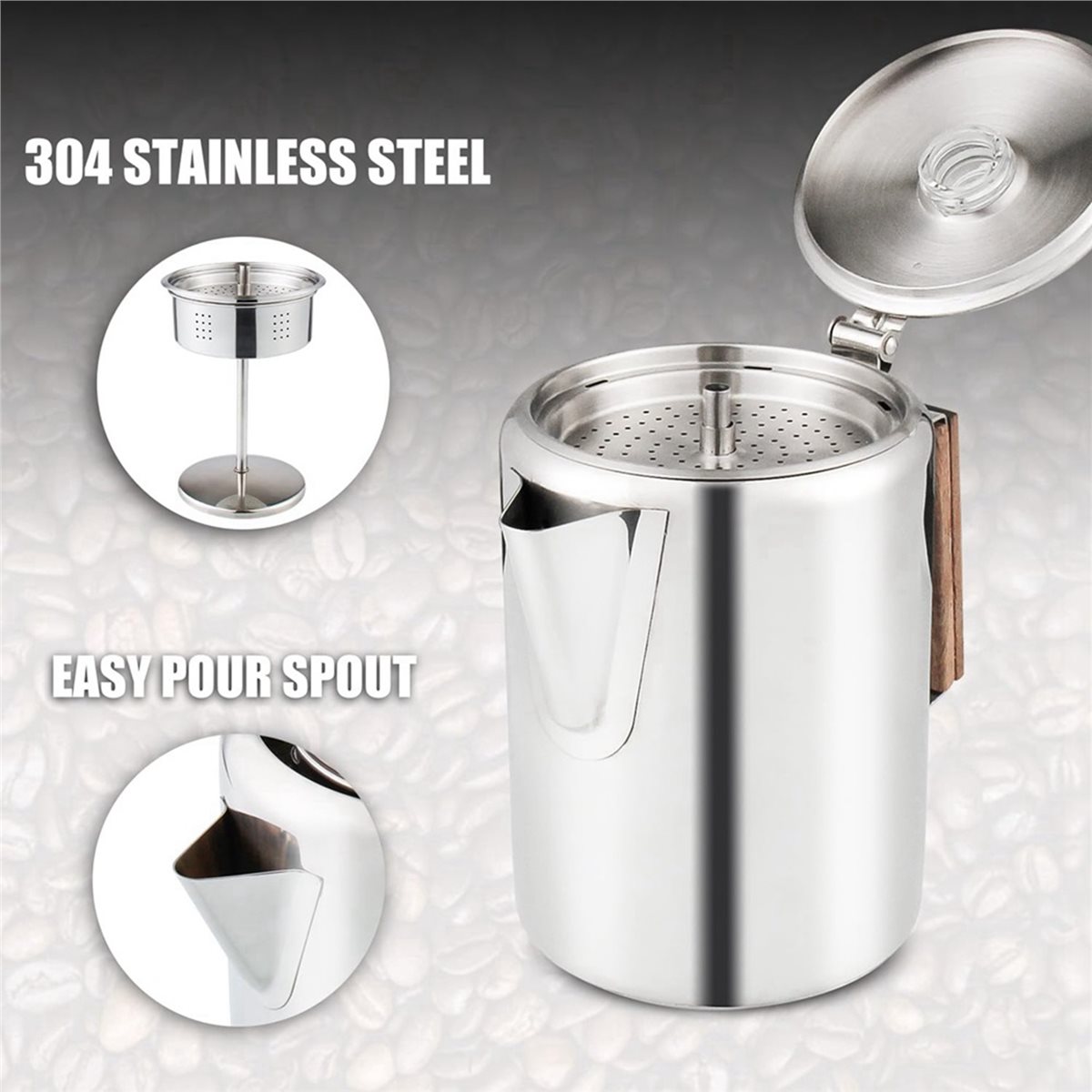 Совместимые кофеварки для плит – обзор и цена Camp Percolator Coffee