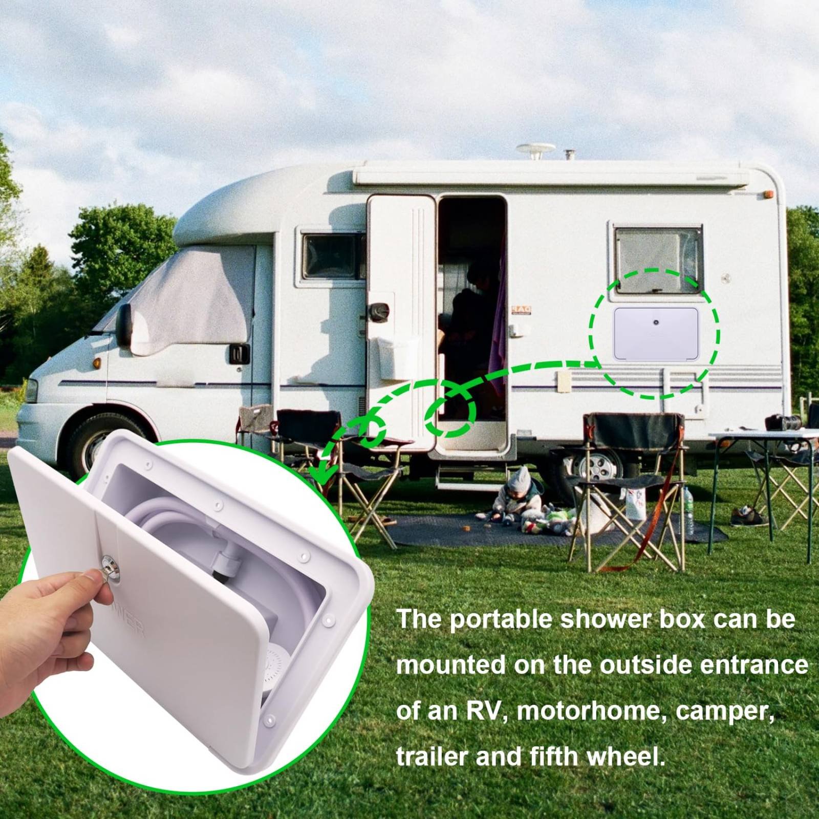 Компактный уличный душ для авт – обзор и цена Outdoor Camping Showers