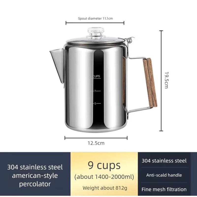 Кофейник-чайник из нержавеющей – обзор и цена Camp Percolator Coffee