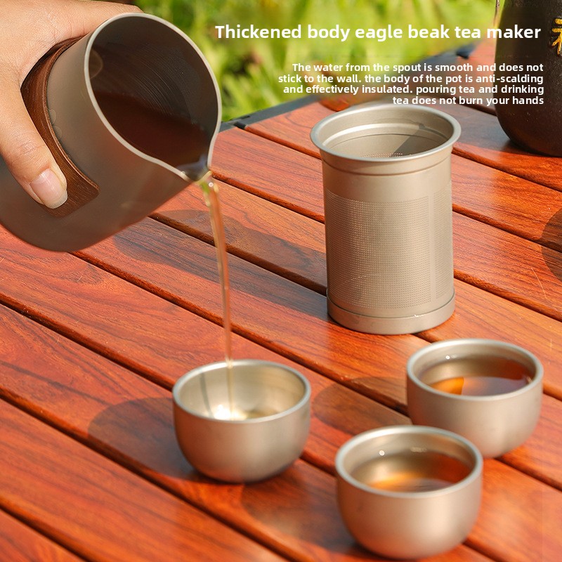 Портативный дорожный чайный на – обзор и цена Outdoor Camping Kettle