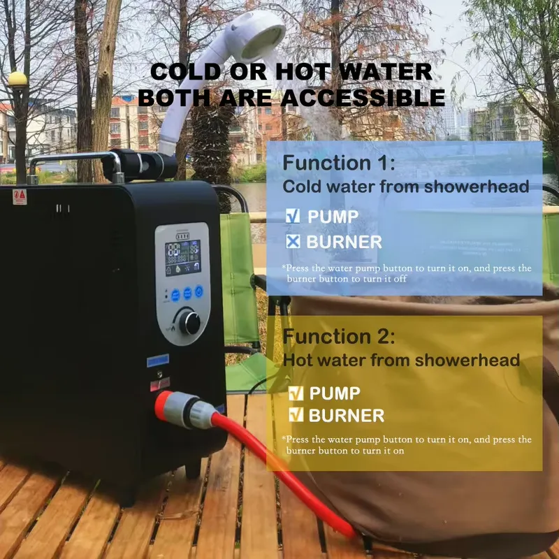 Портативный душ для кемпинга с – обзор и цена Outdoor Camping Water Heater