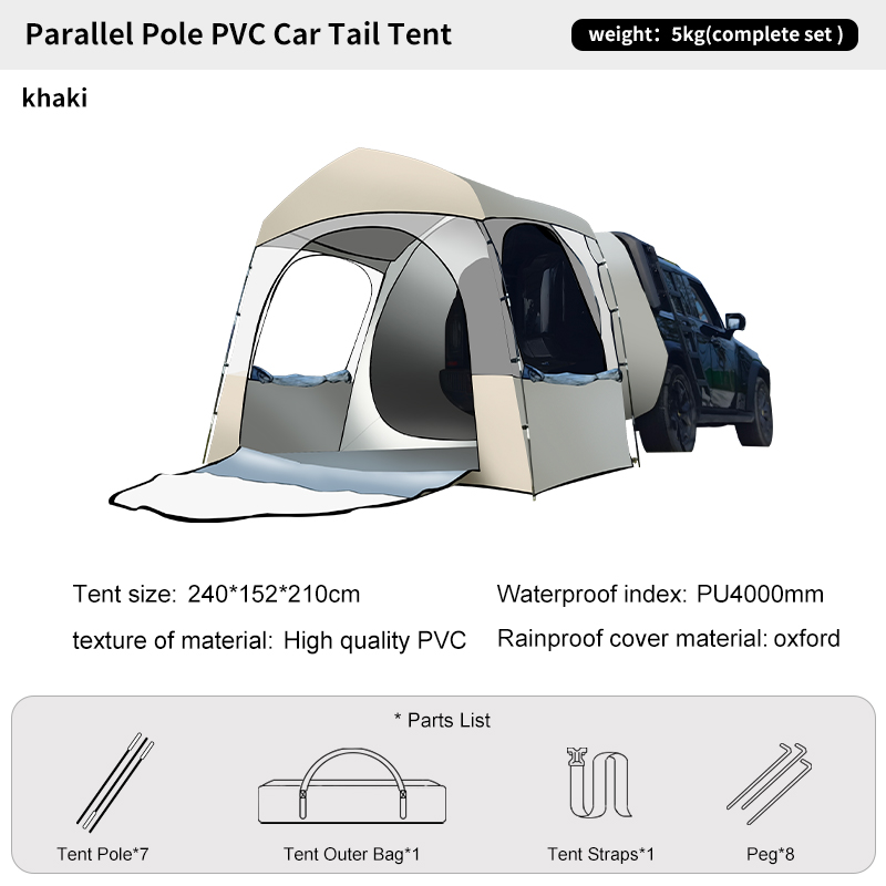 3-местная всесезонная палатка  – обзор и цена Outdoor Camping Van Tent