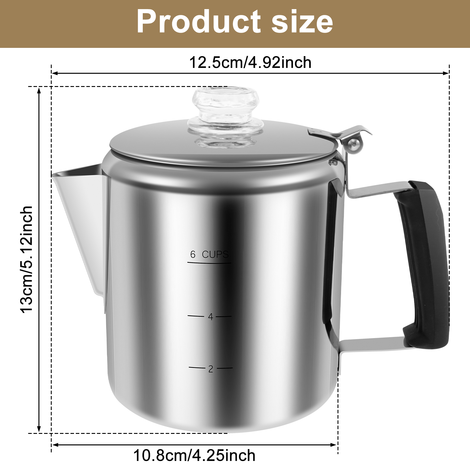 Кофейник из нержавеющей стали  – обзор и цена Camp Percolator Coffee
