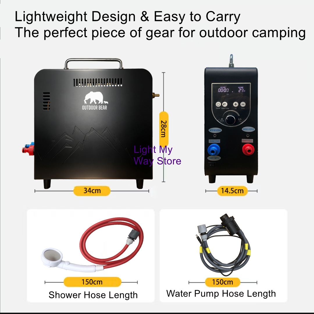 Портативный газовый водонагрев – обзор и цена Outdoor Camping Water Heater