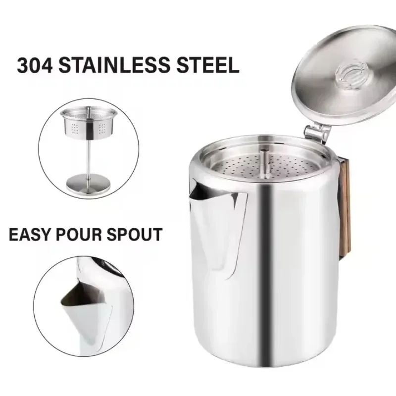 Кофеварка из нержавеющей стали – обзор и цена Camp Percolator Coffee
