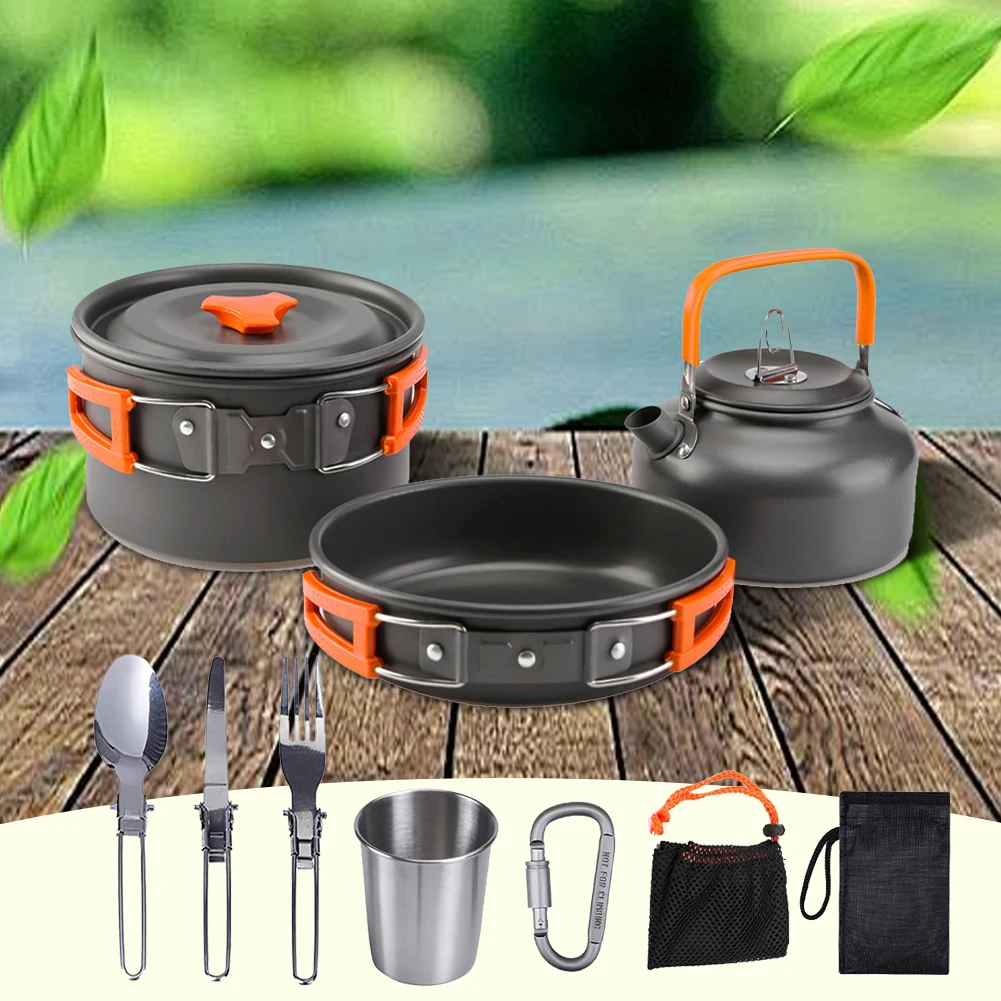 Набор походной посуды: чайник, – обзор и цена Outdoor Camping Kettle