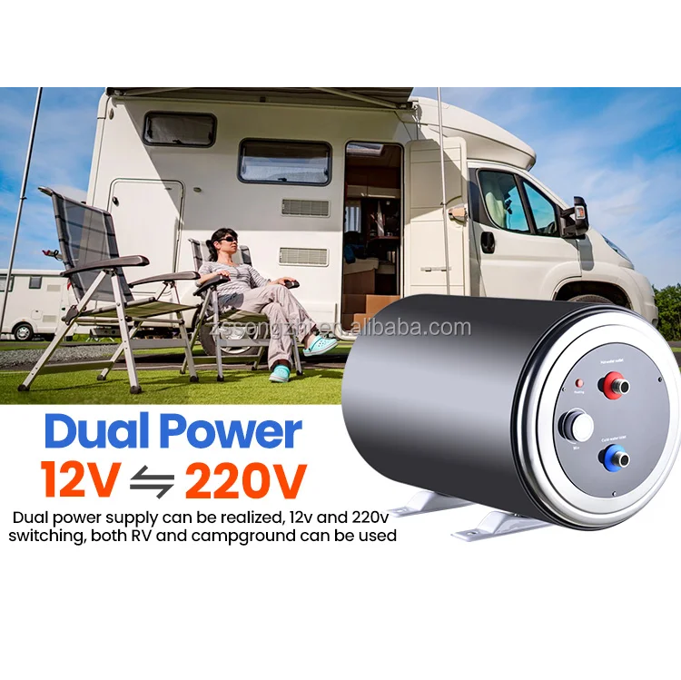 RV 200w Нержавеющая сталь 10л  – обзор и цена Outdoor Camping Water Heater