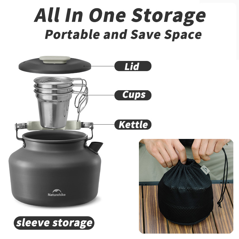 Naturehike походная посуда чай – обзор и цена Outdoor Camping Kettle